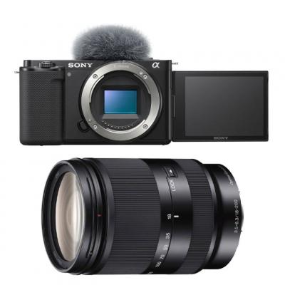 SONY  appareil photo hybride alpha zv-e10 noir + 18-200
