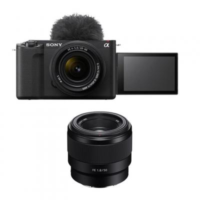 SONY  ZV-E1 + Objectif FE 28-60mm f/4-5.6 + FE 50mm f/1.8 - Neuf