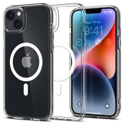 SPIGEN Coque pour iPhone 14 Plus Hybride Compatible MagSafe Ultra Hybrid MagFit SGP Blanc
