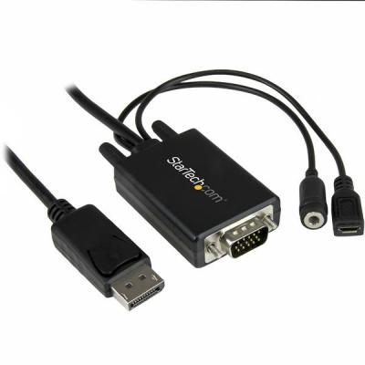 STARTECH.COM Adaptateur  DP2VGAAMM3M - DisplayPort vers VGA avec audio (M&acirc;le/M&acirc;le) - 3 m