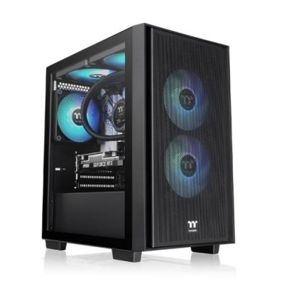 THERMALTAKE  Versa H16 TG ARGB Micro Tower Noir - Neuf