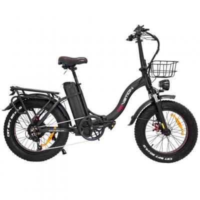  V&eacute;lo &Eacute;lectrique DrveTion CT20 - 20*4.0 Pouces Moteur 750W Batterie 48V15AH Frein &agrave; Disque - Noir 