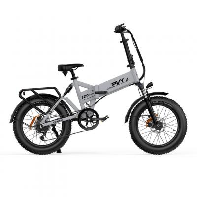 PVY V&eacute;lo &Eacute;lectrique  Z20 Plus 1000 - Moteur 250W Batterie 48V16.5AH Freins &agrave; Disque Hydrauliques Autonomie 120KM - Gris - Neuf