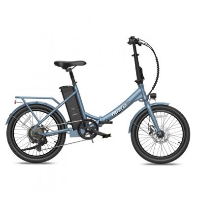 FAFREES  F20 V&eacute;lo &Eacute;lectrique Durable 250W Moteur Batterie 36V/18.2Ah Autonomie 120km Gris/Bleu