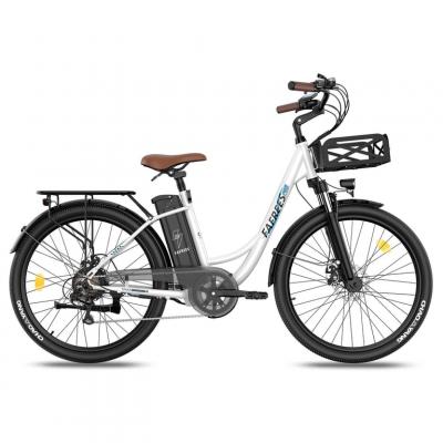FAFREES  F26 V&eacute;lo &Eacute;lectrique Durable 250W Moteur Batterie 36V/20.3Ah Autonomie 160km Blanc