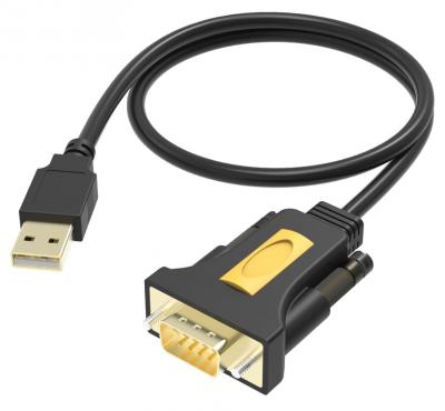 VISION Techconnect - Adaptateur Usb - Mini-Usb Type B A 4 Broches (M) - Db-9 (M) - Noir