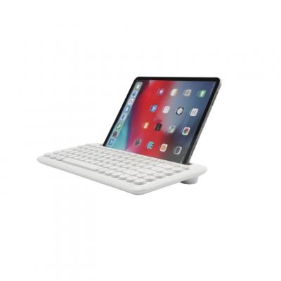 WE  Clavier Bluetooth universel avec fonction support pour tablette/smartphone - coloris blanc