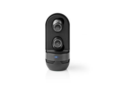  &Eacute;couteurs enti&egrave;rement sans fil Nedis HPBT6050BK Argent / Noir 