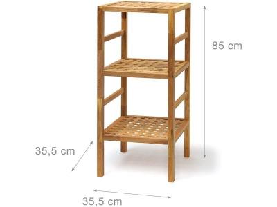 HELLOSHOP26  &Eacute;tag&egrave;re salle de bain - Marron