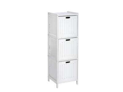 WENKO Etag&egrave;re de salle de bain bord de mer olso - l. 36 x h. 112 cm - blanc