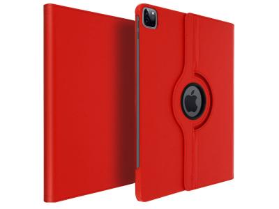 AVIZAR Etui pour iPad Pro 12.9 2021 2020 et 2018 Housse Int&eacute;grale Support Rotatif 360&deg; Rouge