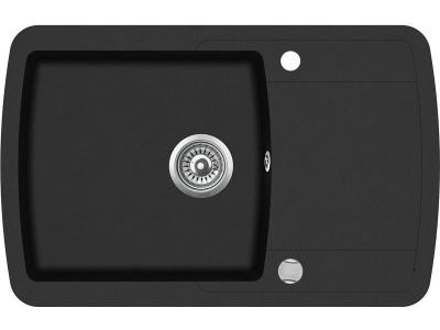  &Eacute;vier granit noir - 1 bac 1 &eacute;gouttoir - lira 