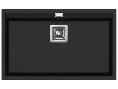  &Eacute;vier granit noir - rectangle sans &eacute;gouttoir - delicia 