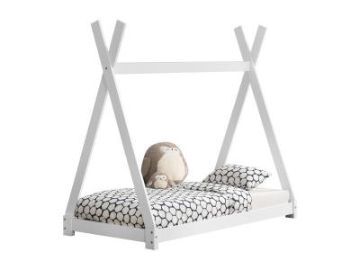 EN.CASA Lit de Tipi pour Enfant Onejda Blanc Mat 160 x 80 cm []