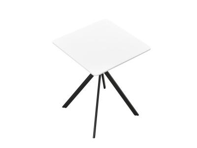 [en.casa] - Table de Salle &agrave; Manger Ankara pour 2 personnes 60 x 60 x 75 cm Blanc