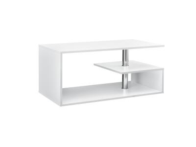 Table de salon avec 3 &eacute;tag&egrave;res de design modernes diff&eacute;rentes couleurs disponibles taille : Blanc