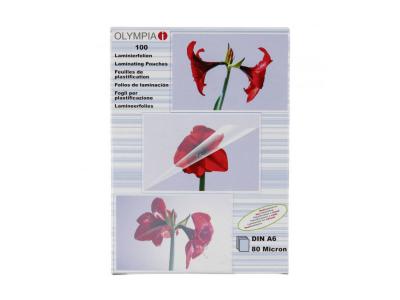 OLYMPIA  Laminating Pouches Din A6 80 Microns 100 Units Clair