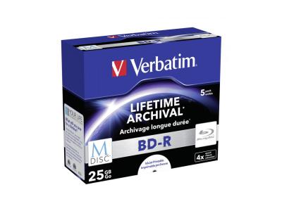 VERBATIM  M-Disc 4x BD-R 25Go, Disques Blu-ray