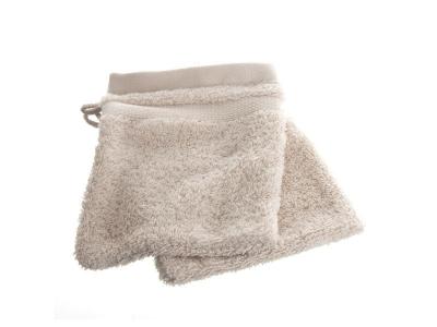PARIS PRIX Instant d'O - Lot de 2 Gants de Toilette ""Confort"" 15x21cm Taupe