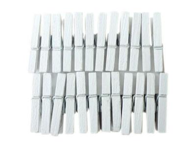 PW INTERNATIONAL 24 mini pinces &agrave; linge blanches