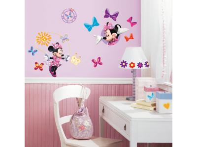 RoomMates stickers muraux Disney Minnie Mouse vinyl 33 pi&egrave;ces 