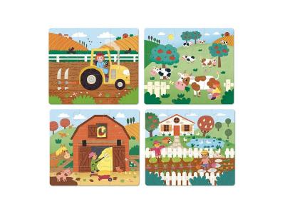 VILAC 4 PUZZLE &Eacute;VOLUTIFS LA FERME 