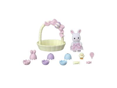 EPOCH D ENFANCE Le Coffret de P&acirc;ques et B&eacute;b&eacute; Lapin Blanc Sylvanian Families