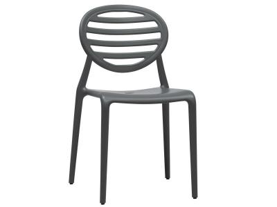 Lot De 6 Chaises Top Gio 4 Pieds - Anthracite