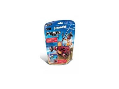 Playmobil 6163 : Pirates : Pirate avec canon rouge