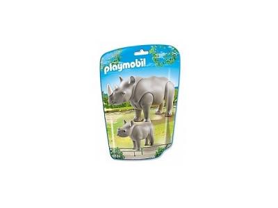 PLAYMOBIL 6638 Rhinoc&eacute;ros et son petit