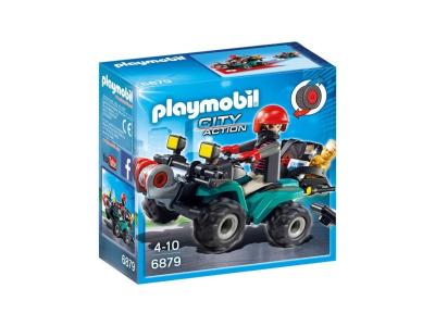 6879 Playmobil Quad avec treuil et bandit