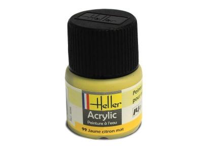 HELLER Peinture Acrylique Jaune Citron Mat 9099 