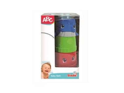  ABC Eimerchen mit Stapelbecher Jouet pour Le Bain, 104010183