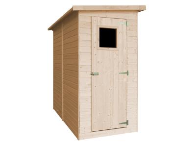 TIMBELA  M348A Abri &agrave; outils en bois Naturel - H194x123x223 cm/2,1 m&sup2;