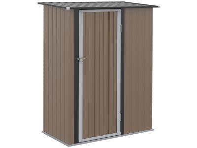 OUTSUNNY  - Abri de jardin - Acier - 142x84x189cm - Marron