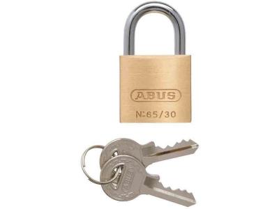 ABUS Cadenas laiton massif s'entrouvrant s&eacute;rie 65  - Longueur 30 mm