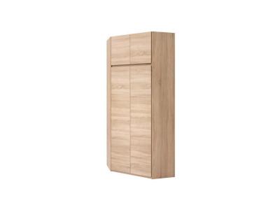 ACADEMICA Armoire d'angle - D&eacute;cor ch&ecirc;ne sonoma - Contemporain - Chambre - L 80,5 cm