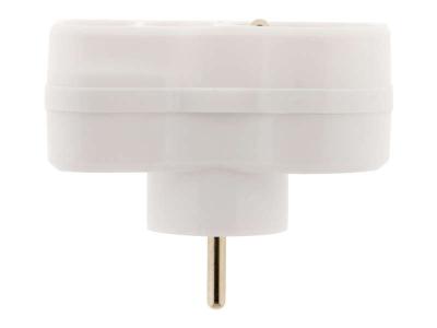 ZENITECH  triplite fa&ccedil;ade 1 prise 16a et 2 prises 6a blanc