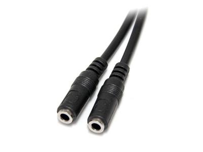 STARTECH.COM Startech Slim Stereo Y Cable 3.5 To 2x 3.5mm Noir