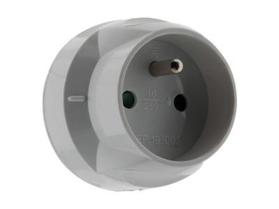 ZENITECH  Adaptateur m&acirc;le 20A et femelle 16A blanc