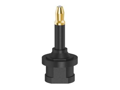 HAMA Adaptateur ODT, fiche femelle toslink - fiche optique dor&eacute;e, 3,5 mm