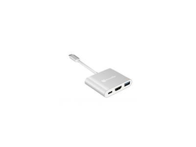 XTREMEMAC Hub USB-C vers HDMI+USB-A+USB-C 2.4A