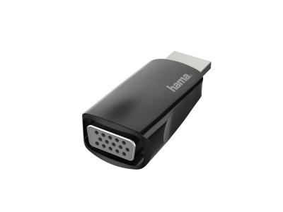 HAMA Adaptateur vid&eacute;o, fiche m&acirc;le hdmi - f. Femelle vga, full-hd 1080p