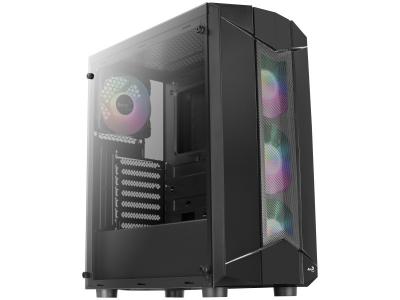 AEROCOOL  sentinel rgb usb 3.0 cristal templado negra