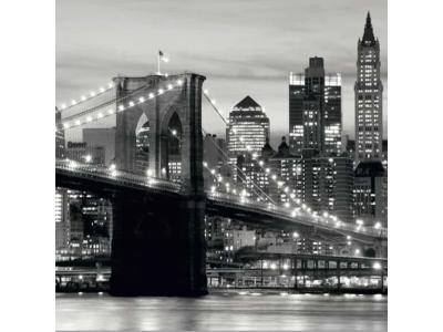 AG Papier Peint New York Brooklyn Bridge Noir & Blanc 360x254 cm