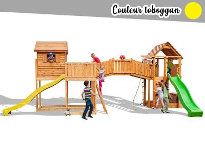 FUNGOO Aire de jeux maxi plaza jaune -  MAXI SET  SIZED PLAZA