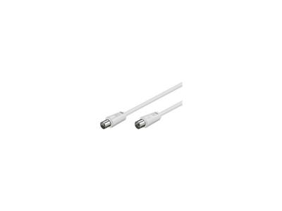 GENERIQUE C&acirc;ble d'antenne m&acirc;le-femelle 75 ohms blanc, 20.0m