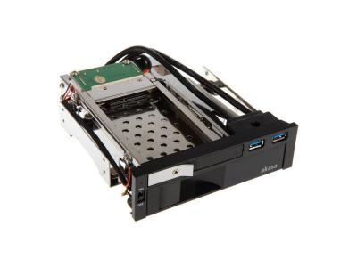 AKASA Lokstor M51 - Compartiment pour lecteur de support de stockage - 2.5"", 3.5"" - 5,25"" &agrave; 3,5"" / 2,5