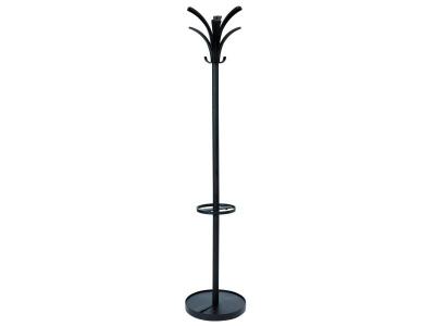 Portemanteau 6 pat&egrave;res Alba Brio - hauteur 177 cm - coloris noir