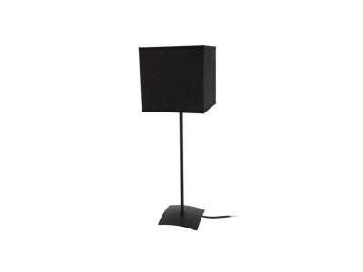 TOSEL Alfena carr&eacute; lampe a poser acier 15x15x46 cm - noir 62292